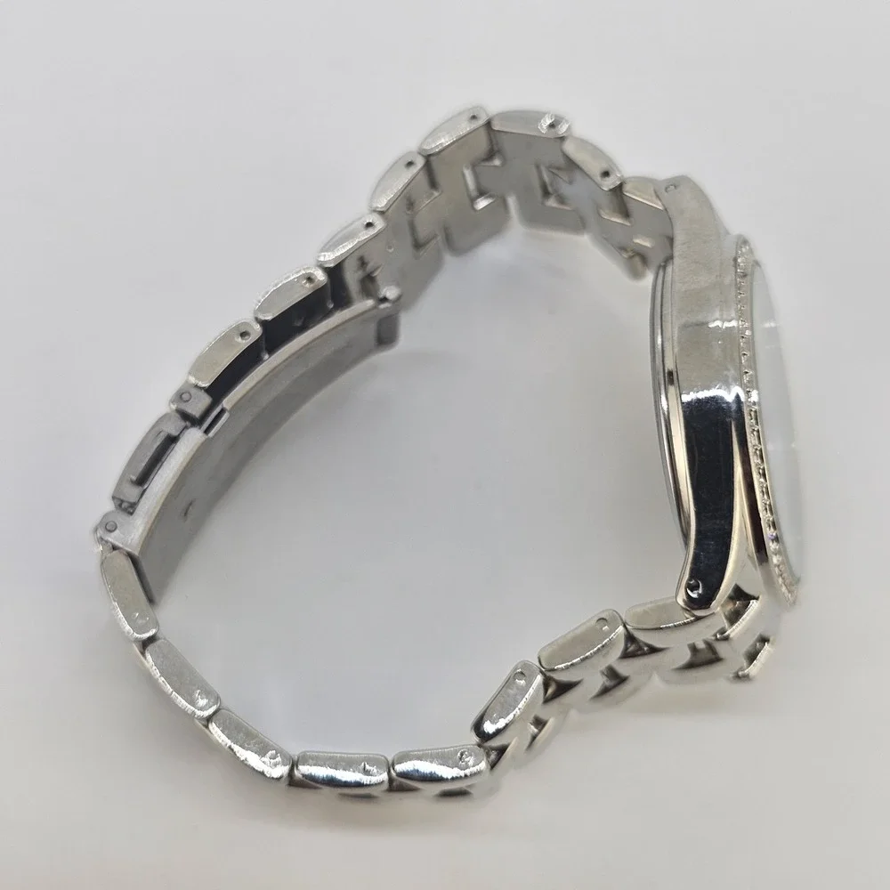 Women's Analog Watch 36MM Gray Dial Gray Metal Bands 6.5